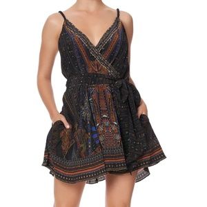 Camilla Mini Wrap Dress Size S